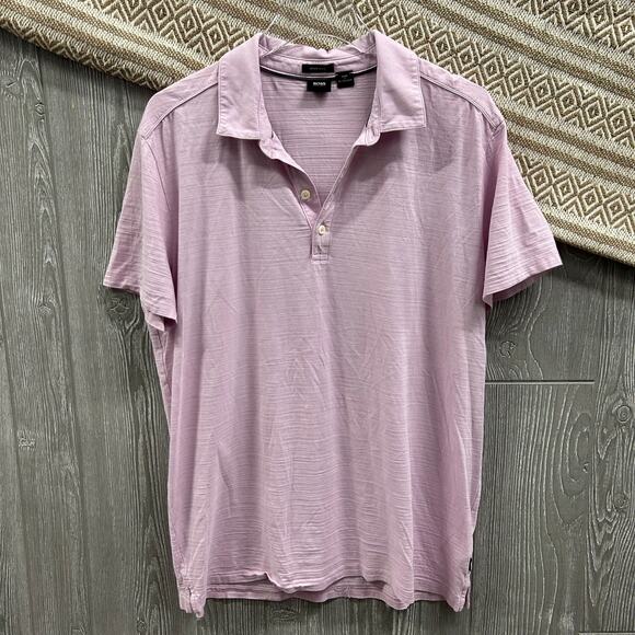 Boss Hugo Boss Regular Fit Collared Short Sleeve Button Placket Polo Shirt XXL - Picture 1 of 7